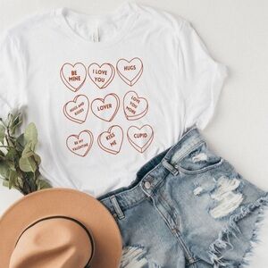 Conversation hearts T-shirt
